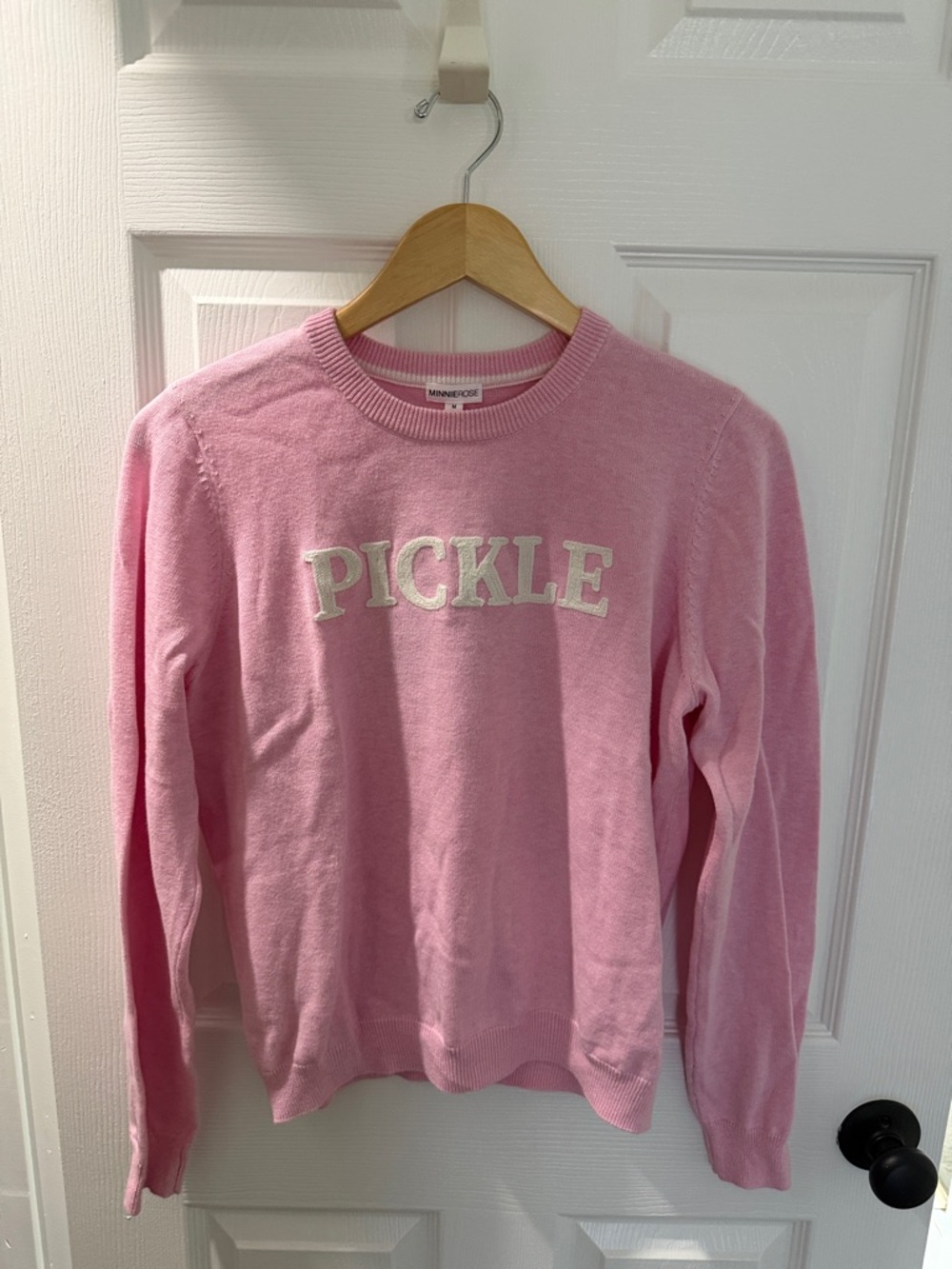 NWT Pink 'PICKLE' Crewneck Sweatshirt from NYC City Pickle